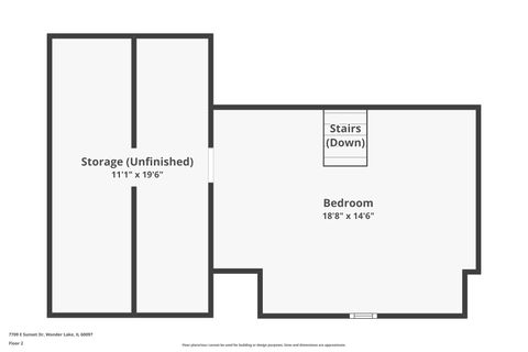 Tiny photo for 7709 E Sunset Drive, Wonder Lake, IL 60097 (MLS # 12559332)
