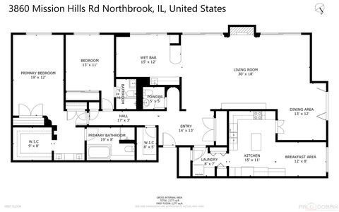 Tiny photo for 3860 Mission Hills Road #417, Northbrook, IL 60062 (MLS # 12452631)