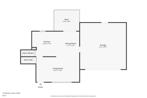 Tiny photo for 1513 Rickey Drive, Joliet, IL 60433 (MLS # 12523205)