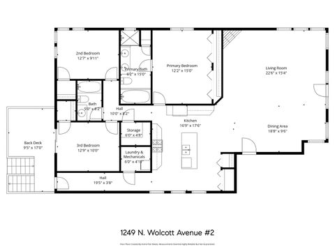 Tiny photo for 1249 N Wolcott Avenue #2, Chicago, IL 60622 (MLS # 12582479)