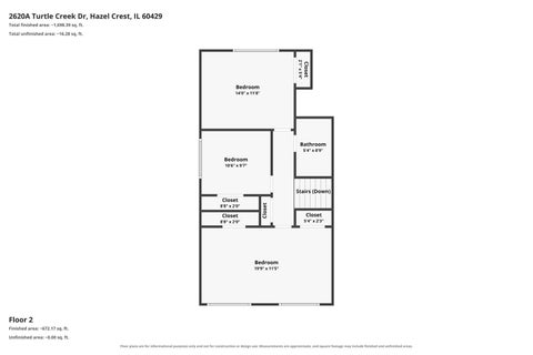 Tiny photo for 2620 A Turtle Creek Drive, Hazel Crest, IL 60429 (MLS # 12761448)