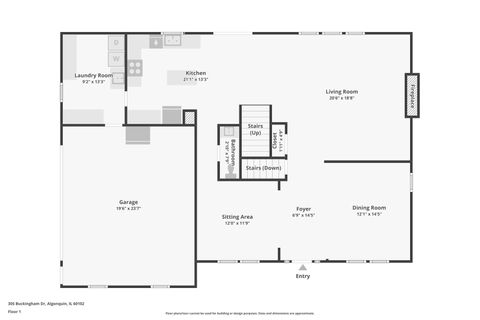 Tiny photo for 305 BUCKINGHAM Drive, Algonquin, IL 60102 (MLS # 12520641)