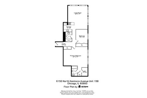 Tiny photo for 6150 N Kenmore Avenue #15B, Chicago, IL 60660 (MLS # 12451077)