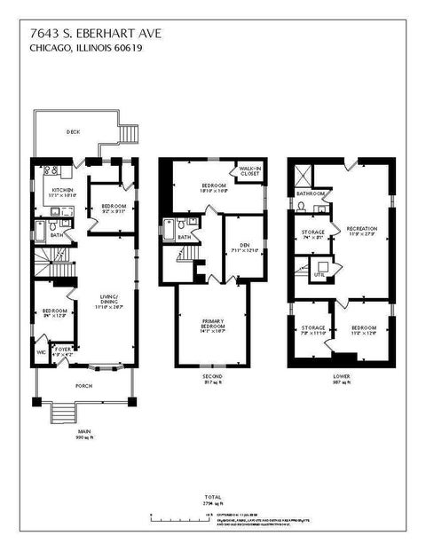 Tiny photo for 7643 S Eberhart Avenue, Chicago, IL 60619 (MLS # 12727298)