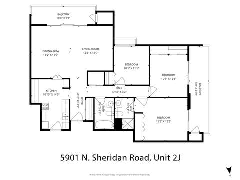 Tiny photo for 5901 N Sheridan Road #2J, Chicago, IL 60660 (MLS # 12716669)