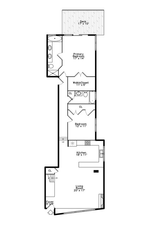 Tiny photo for 1500 W Grand Avenue #1E, Chicago, IL 60642 (MLS # 12640403)