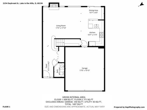 Tiny photo for 2154 Daybreak Drive, Lake In The Hills, IL 60156 (MLS # 12511388)