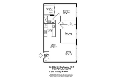 Tiny photo for 938 NORTH Boulevard #402, Oak Park, IL 60301 (MLS # 12754652)