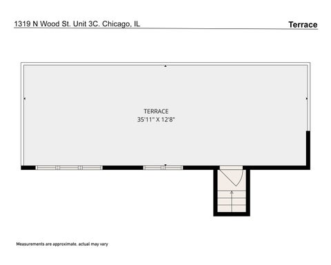 Tiny photo for 1319 N Wood Street #3C, Chicago, IL 60622 (MLS # 12732737)