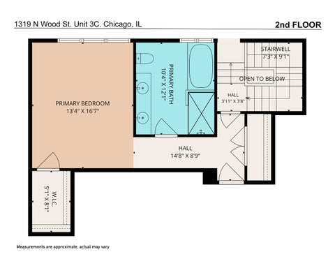 Tiny photo for 1319 N Wood Street #3C, Chicago, IL 60622 (MLS # 12732737)