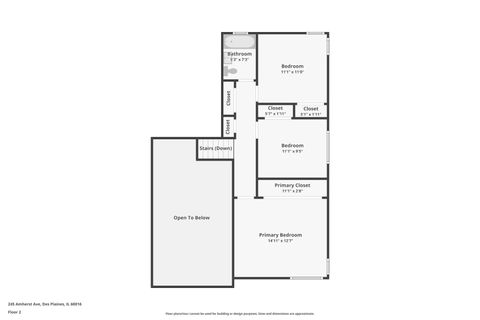Tiny photo for 245 Amherst Avenue, Des Plaines, IL 60016 (MLS # 12622557)