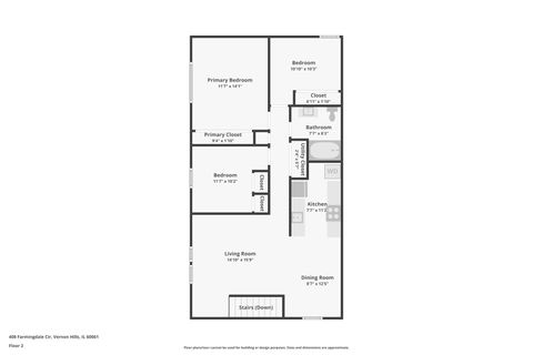 Tiny photo for 408 Farmingdale Circle #408, Vernon Hills, IL 60061 (MLS # 12532037)