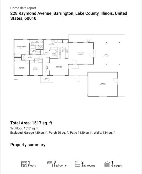 Tiny photo for Barrington, IL 60010 (MLS # 12612820)
