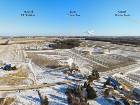 Tiny photo for 9807 N Leaf River Road, Leaf River, IL 61047 (MLS # 12557315)