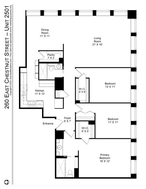 Tiny photo for 260 E Chestnut Street #2501, Chicago, IL 60611 (MLS # 12473862)