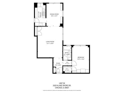 Tiny photo for 3520 N LAKE SHORE Drive #3K, Chicago, IL 60657 (MLS # 12714673)
