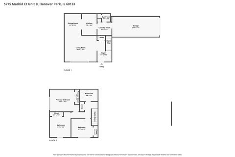 Tiny photo for 5775 Madrid Court #B, Hanover Park, IL 60133 (MLS # 12504373)
