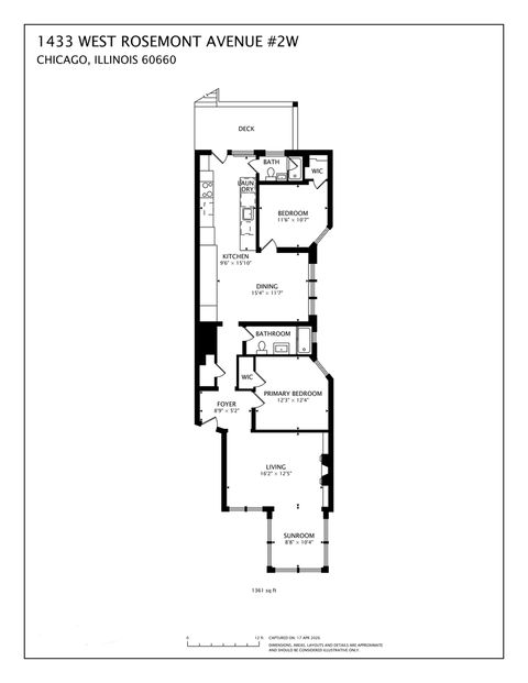 Tiny photo for 1433 W Rosemont Avenue #2W, Chicago, IL 60660 (MLS # 12623892)