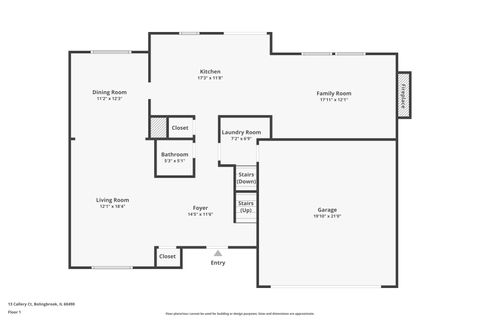Tiny photo for 13 Callery Court, Bolingbrook, IL 60490 (MLS # 12559404)