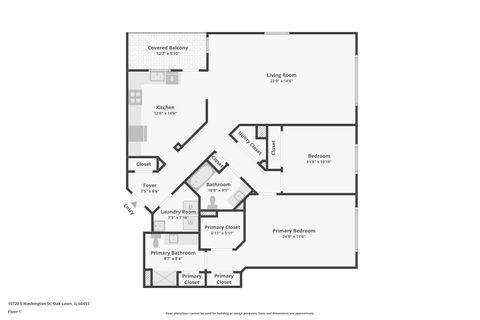 Tiny photo for 10720 S Washington Street #406, Oak Lawn, IL 60453 (MLS # 12555896)