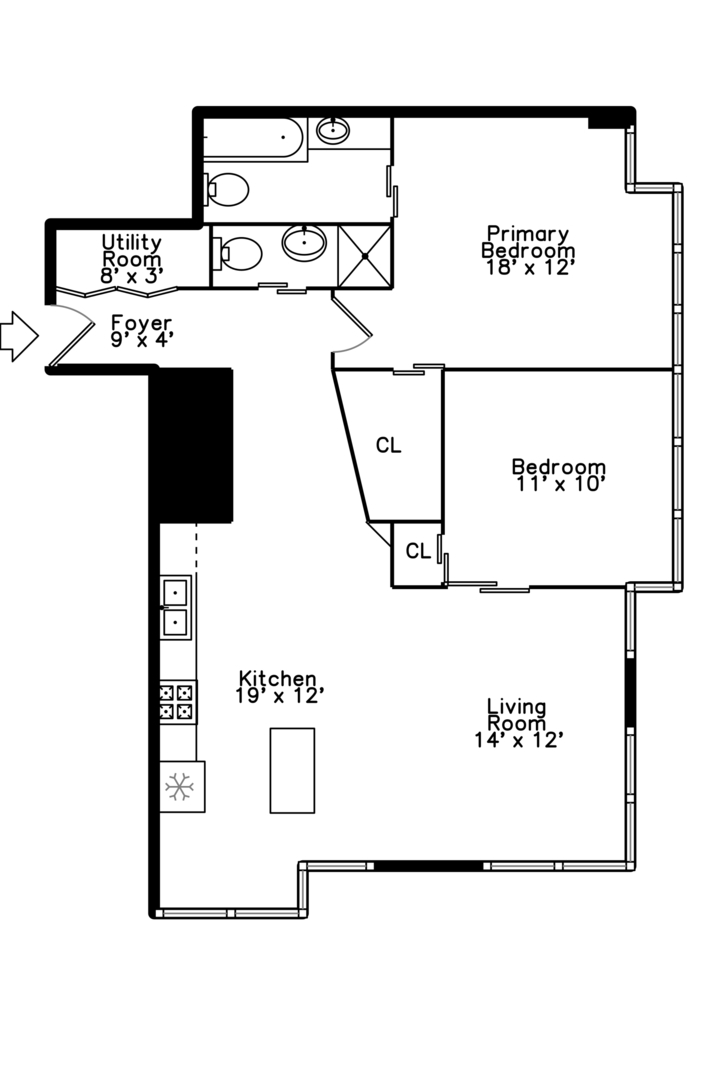 Chicago, Illinois 60611, United States, 2 Bedrooms Bedrooms, ,2 BathroomsBathrooms,Residential,Active,234579
