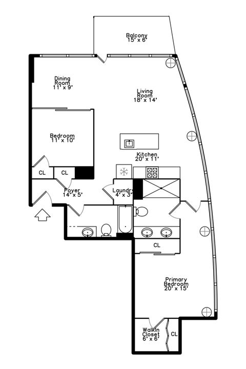 Tiny photo for 110 W Superior Street #1602, Chicago, IL 60654 (MLS # 12716543)