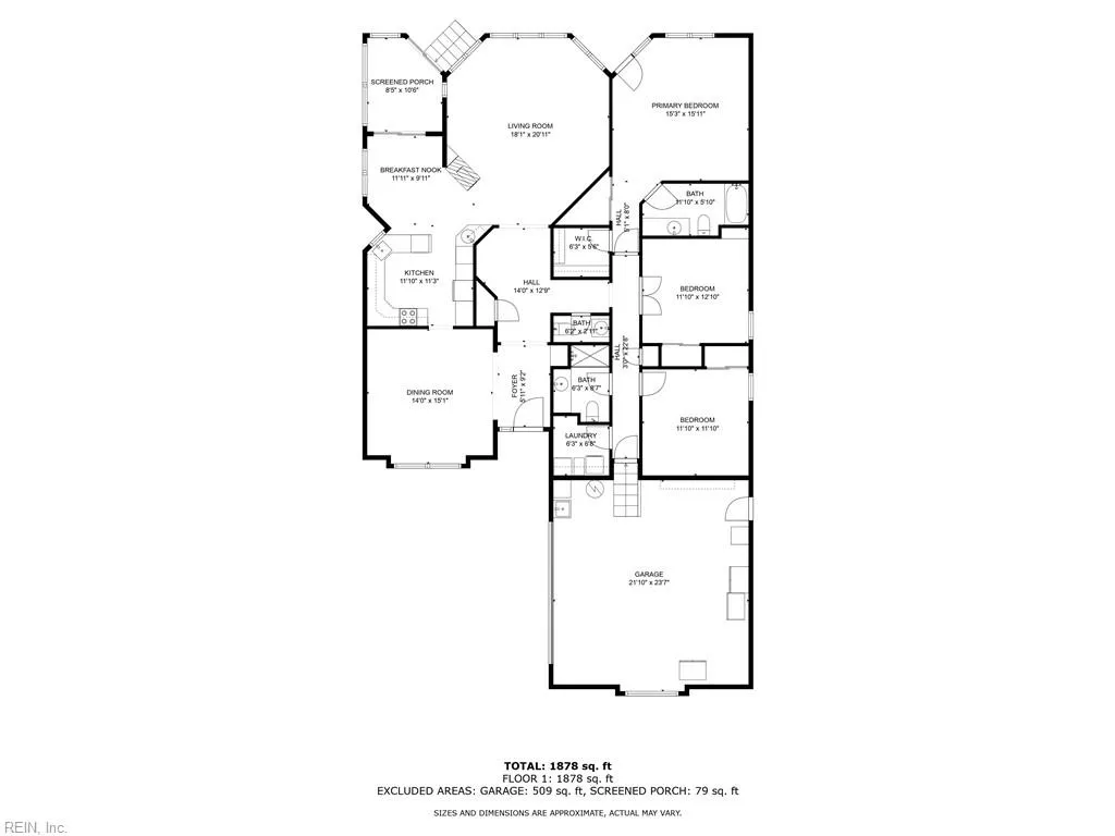 Hampton, Virginia 23669, United States, 3 Bedrooms Bedrooms, ,3 BathroomsBathrooms,Residential,Active,121682