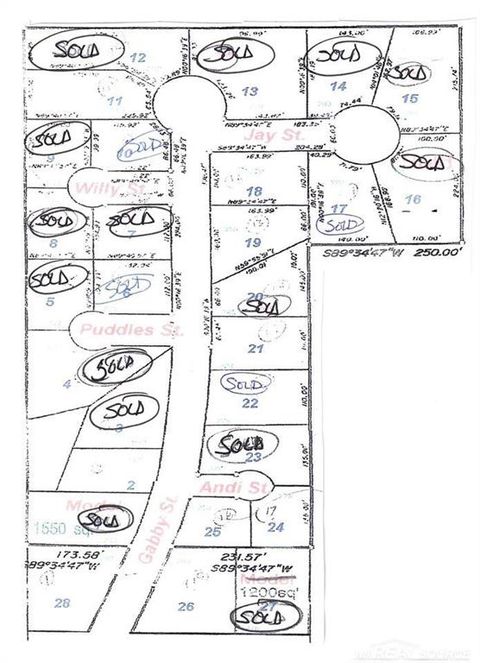 0 GABBY STREET LOT 2 Street Croswell City MI 48422