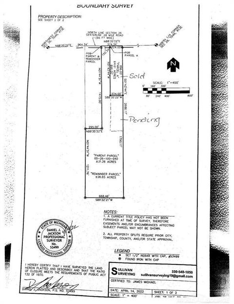 28 Mile Road Ray Township MI 48096