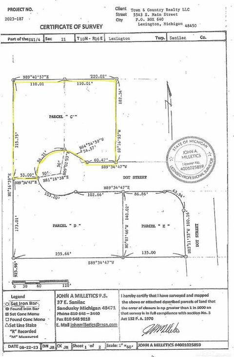 Parcel C Dot Street Croswell City MI 48422