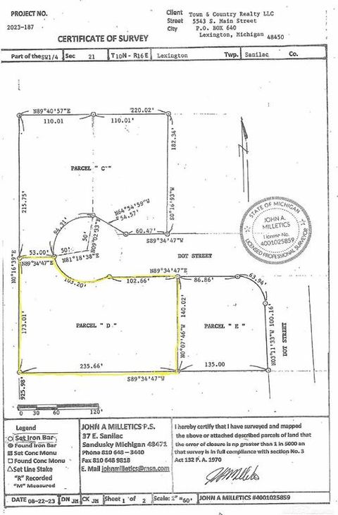 Parcel D Dot Street Croswell City MI 48422