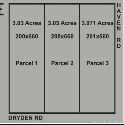 0 Dryden Road Dryden Township MI 48428