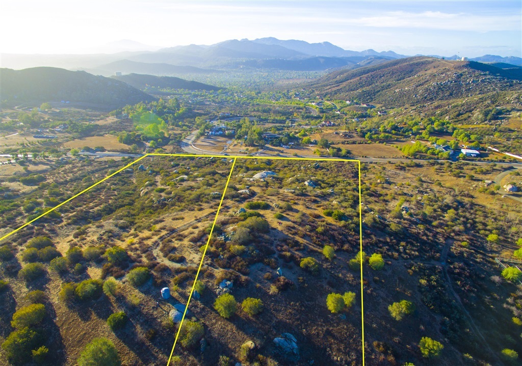 Enjoy 360 degree views from the site of your future home(s). Two lots for one price. Vista Ramona Lot 40 sits on 8.02 acres in a very desirable area just west of SDCE. Water Meter installed, electrictricity to site. Adjacent Lot 41 sits on 8.29 acres, Well, & electricity on site. Both are within the RMWD. No CC&R's, HOA's or Mello Roos. Fenced on 3 sides with a gate on the driveway. Previously was an avocado farm w/ orange & lemon trees, so temperature remains consistent. A72 zoned O animal designator. Neighborhoods: Ramona Other Fees: 0