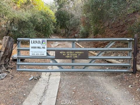 A home in Silverado Canyon