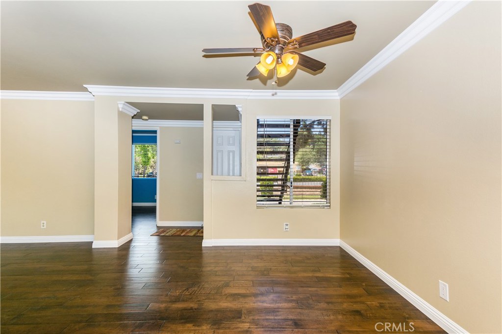 Upgraded 2 bed, 2 bath condo located in a gated community in the heart of Diamond Bar! Home boasts 2 master suites; each room enjoys the privacy of its own full bathroom! The remodeled kitchen features stainless steel appliances, recessed lighting, & plenty of cabinet space. Adjacent dining area features a new ceiling fan. Gorgeous Maple Hand-scraped San Antonio Hardwood Flooring throughout, except for in the bathrooms. Home is move-in ready with upgrades made throughout! Upgrades include: interior paint on all walls & doors, crown molding, newer blinds, & a newer A/C unit. Enjoy fresh air on the private, fenced patio, which also has laundry hook-ups. This unit has 2 reserved parking spaces- a 1 car garage & a uncovered space. Close to the community pool & barbecue area & conveniently located near restaurants & shopping centers. Monthly HOA Due also includes water. Within the Walnut Valley Unified School District & walking distance to Diamond Bar High School & Evergreen Elementary School. Come check out this great location & see all that this condo has to offer!