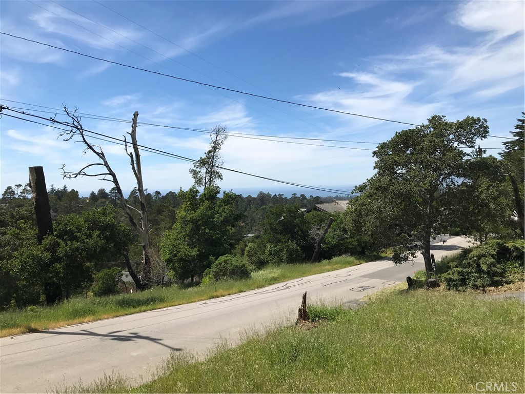 Distant Ocean Views over a Pine forest on upper Lodge Hill. This is a Triple lot, 75'x70' (+-5250sf) includes #558 on the CCSD water wait list. Sunny area, paved street, lots of wildlife and beautiful views on a large piece of property offering many future design options. Buy and Hold for now until the current building moratorium for new construction is lifted. Check CCSD and county websites (cambriacsd.org & slocounty.ca.gov) for info on the moratorium & allowable uses for property. Offered for $45,000.