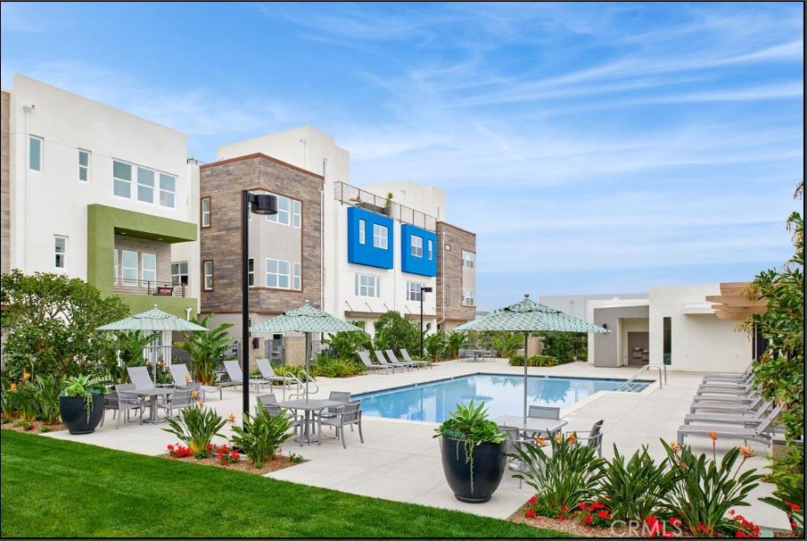 BRAND NEW CONSTRUCTION. 3 story townhouse WITH A CORNER UNIT WITH A PRIVATE ROOFTOP DECK located in the PLATINUM TRIANGLE. This home features 2,185 sf of living space with a 2-CAR ATTACHED SIDE-BY-SIDE GARAGE, 4 bedrooms, 3 1/2 bathrooms, gourmet kitchen, and open floor plan. First floor ceiling height is 9 ft; Second floor ceiling height is 10 ft; third floor ceiling height is 9 ft., dual-pained windows, tank-less water heating system included. Stainless steel kitchen appliances with Quartz countertops, and LARGE KITCHEN ISLAND. This home will come with a new home warranty administered through the builder. Don't miss out.