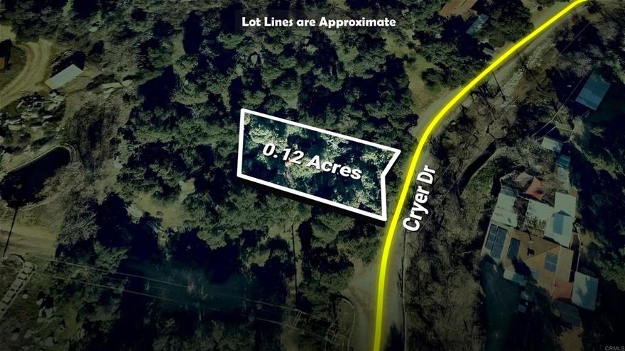 APN 545-091-011 is vacant land in Banning with 0.12 acres. The undeveloped land is zoned CBOOK. This parcel does not have a street address and Cryer Dr is listed as a reference.