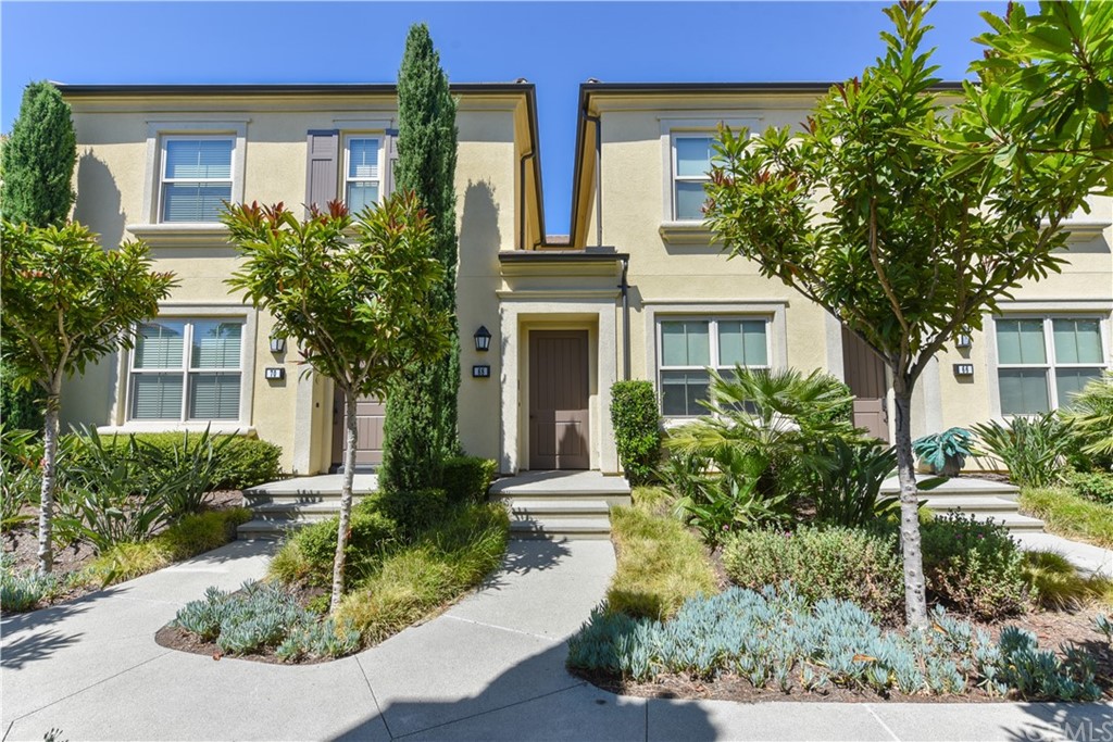 Welcome home to this beautiful condominium in Caserta, Cypress Village. The lovely home features 2 bed, 2 full baths. Gourmet Kitchen features granite counter top, newer refrigerator, dishwasher, range, and microwave. Additional features include Recessed lights and Energy-Saving Sun lights, Plush Upgraded low profile Carpet on bedrooms and Stairs. Beautiful Hardwood floors in the living room and hallway, Ceramic Tile Flooring at Entry, Kitchen, Bath and Laundry. Private use deck at living room. Added conveniences include inside laundry room with newer washer and dryer, and attached 2-car (side-by-side) garage with newer epoxy floor. Tank-less water heater. Conveniently located close to Cypress Village Elementary School & Jeffrey Trail Middle School and Walking distance to the Pools and Parks. Nearby Cypress Village Shopping Center and Woodbury Town Center. Easy access to Fwy 5 and 133 toll road.