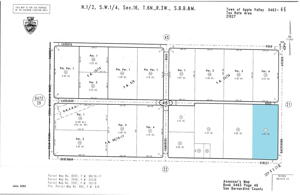Located inside the NORTH APPLE VALLEY INDUSTRIAL SPECIFIC PLAN. Adjacent property is also for sale and sellers may consider a lower price if the 2 properties are sold together. The Big Lot's warehouse now complete and operating. Next to 1.2 M sq ft Walmart Distribution Center. Another 5.4M sq ft is planned. The Town of Apple Valley has created a dynamic growth opportunity in this area with their stream lined approval process. POWER RUNS ACROSS PROPERTY! GPS 34.60512, -117.20002