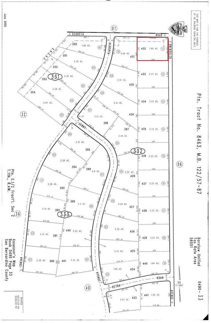 APN: 0490-332-11-0000 Coordinates: 35.082472, -117.264833 1.93 Acres for sale in San Bernardino County, CA. Located near Hinkley, CA this parcel great for off grid living of recreation.