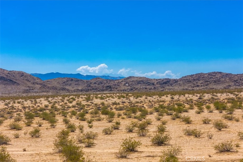 Nestled in the picturesque Sunfair Heights neighborhood of Joshua Tree, this corner lot offers an unparalleled opportunity to create your dream oasis in the high desert. Surrounded by stunning mountain views, this vacant land provides a peaceful escape where you can let your imagination run wild. Whether you envision a serene retreat, an artist's studio, or a sustainable desert home, the possibilities are endless on this spacious parcel. At a higher elevation, you'll enjoy commanding views and a unique sense of tranquility, while still having convenient access to the highway via Sunfair for easy travel. By night, the unpolluted skies transform into a breathtaking canvas of stars, offering a front-row seat to nature’s beauty. This vibrant community of artists, writers, and creatives makes for an inspiring backdrop—will you be the next to add your mark to this desert paradise? Seize the chance to own a slice of Joshua Tree’s distinctive charm and make this land your own.