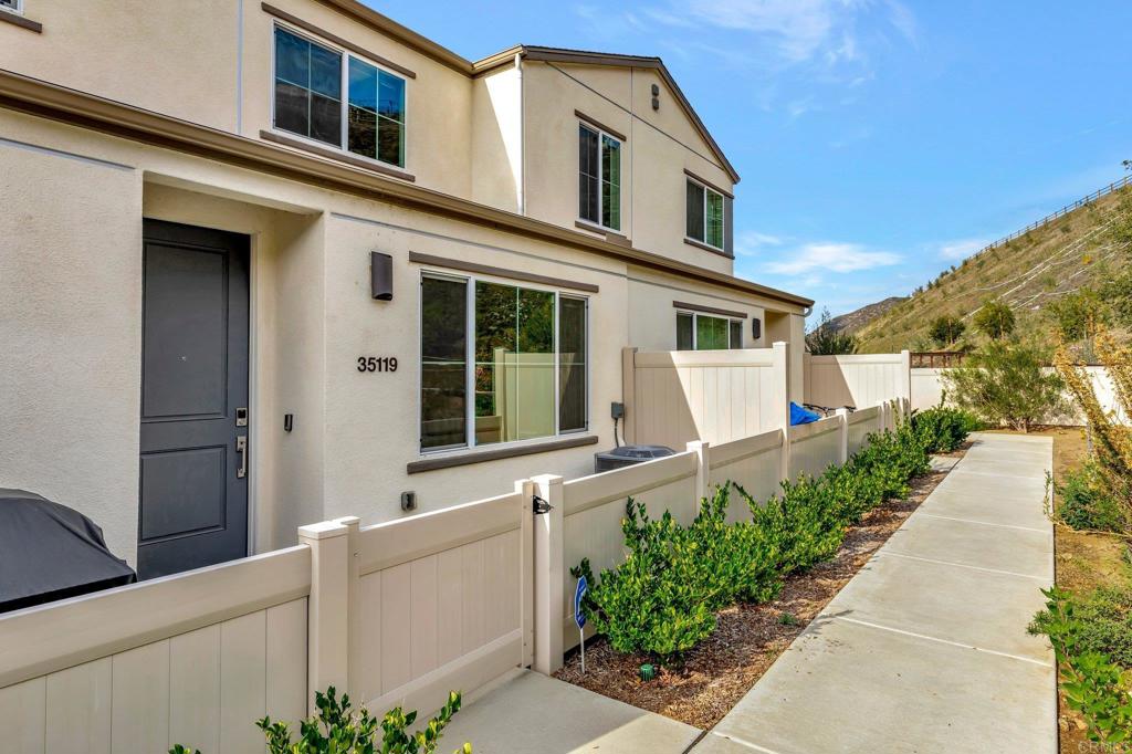 Welcome home! If you have ever looked for a home that has all the bells and whistles than 35119 Grove Trail is for you. This 3-bedroom 2.5 bath fully furnished house comes with paid solar, smart appliances, electric car charger, and much more. The kitchen is a chef's dream featuring quartz countertops. It is definitely a must see to believe property. Home was built in 2022 and still has many of the warranties. One of the many features of this home is that the privacy out of you front yard. Come out and see for yourself.