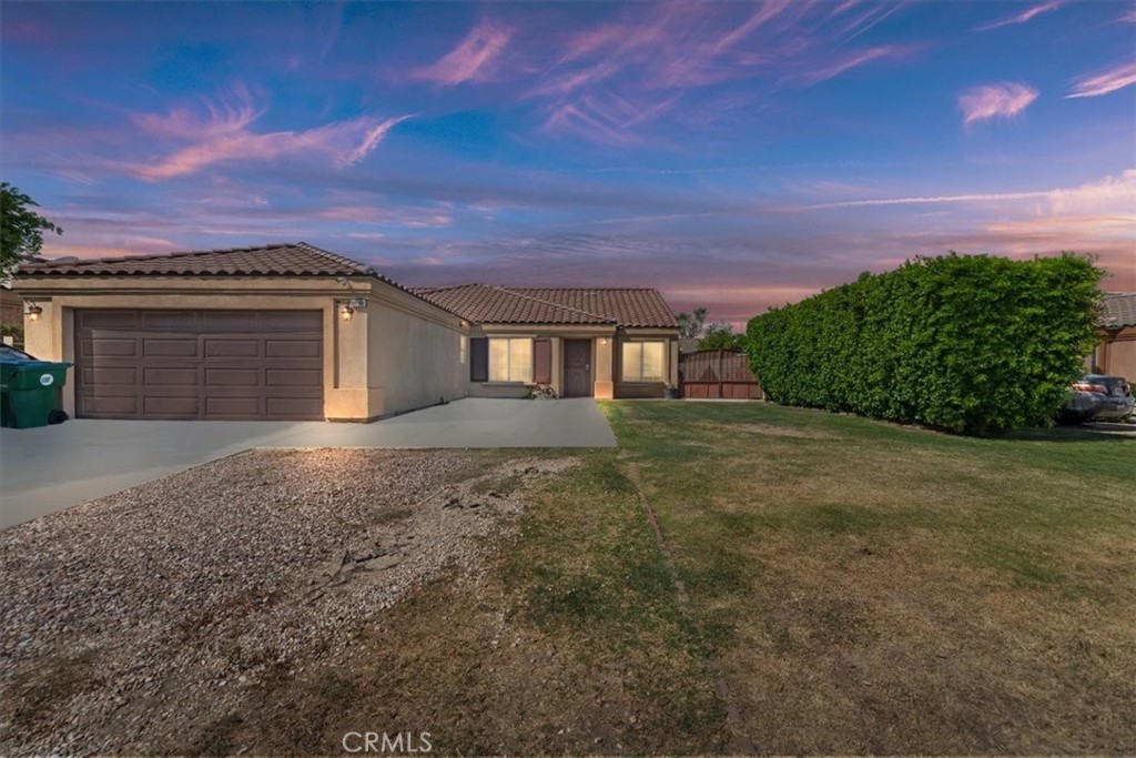 Welcome to 84108 Avenida Europa, a retreat in Coachella, CA. This stunning home features high ceilings and recessed lighting throughout, creating an airy and bright atmosphere. With 4 bedrooms and 3 bathrooms, including a convenient Jack and Jill setup, there's ample space for comfort and privacy.
The kitchen boasts quartz countertops, a gas range, and plenty of cabinet space for storage. Enjoy gatherings in the open living areas or retreat to the serene primary bedroom with an ensuite bathroom and a walk-in closet.
Outside, discover a generous backyard with a thriving citrus tree, perfect for outdoor relaxation and entertaining. Additional highlights include a separate laundry room, a 2-car garage, and ample storage with three separate closets in the hallways.
Don't miss the opportunity to make this beautifully appointed residence your new home. Schedule a tour today and envision your life at 84108 Avenida Europa!