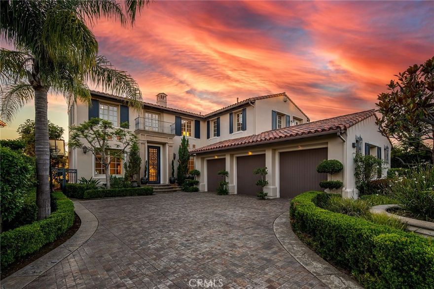 One of the finest estates in the prestigious guard-gated community of Pelican Heights, The formal living and dining room opens to the extensively landscaped yard with unobstructed sunset views of the ocean & city lights. Private landscaped yard boast approx. 11,000 sq. ft. of ideal entertaining & relaxing space with picturesque views, granite bar with built-in barbecue, and saltwater pool & spa.  The kitchen with top of the line appliances, granite counters and center island, dining area, custom cabinetry, crown molding, butler’s pantry with chilled wine storage.  The master suite and sitting area offer breathtaking views and a sense of home. The master bath with crystal chandelier, Jacuzzi tub, dual sinks and vanities are bathed in marble with inlaid tiles that create a work of art.  Magnifying this home's appeal even further is a three-car garage sporting modern gray tile and sleek silver built-in storage units