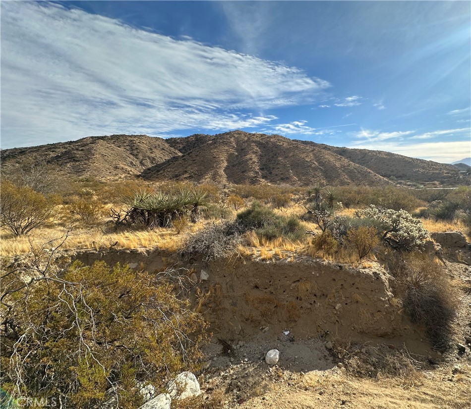 The perfect 1.83 acre lot with Hwy. 62 frontage in beautiful East Morongo Valley. Great buildable lot with a recent survey & soil report available.