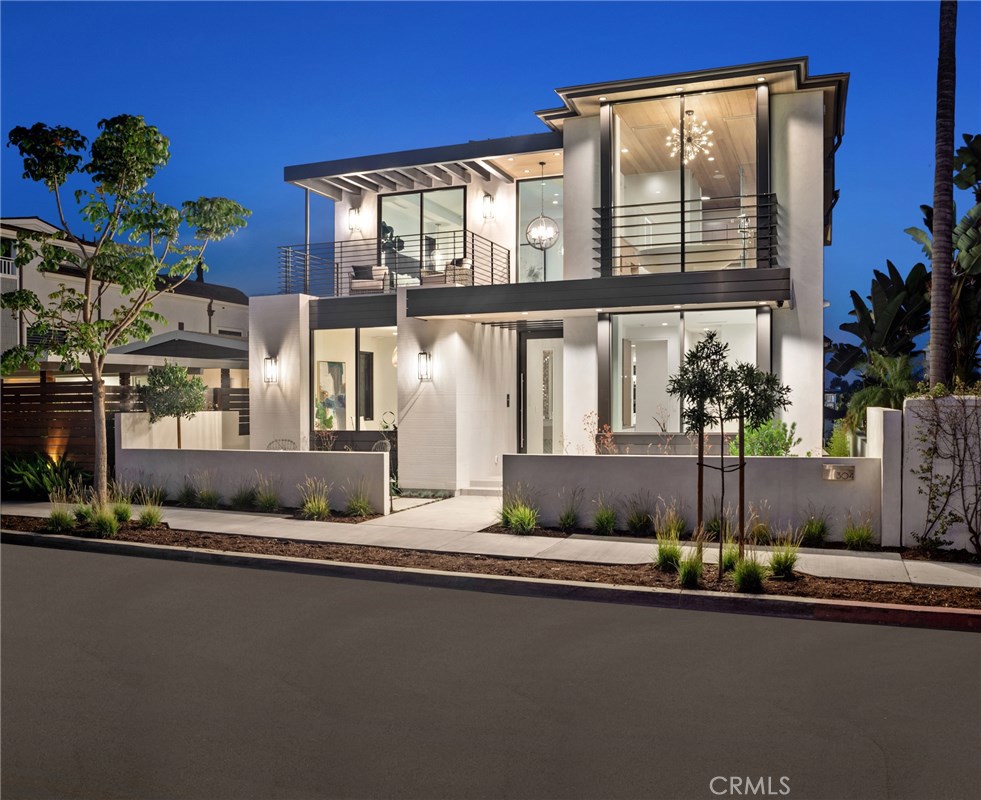 This coastal masterpiece displaying pristine ocean views is located on a large street-to-street lot. With a beautiful composition of modern finishes, large walls of glass frame the sapphire vistas of the Pacific while multiple decks and terraces summon gentle sea breezes. The completely brand-new residence was designed by renowned architect Christopher Brandon of Brandon Architects and built by distinguished builder Pinnacle Custom Homes. The talented Michael Fullen Design Group, Inc. has designed and selected all of the distinctive and high-quality interior finishes; including the gourmet kitchen with top-of-the-line appliances and modern amenities. The home also includes four bedrooms, seven bathrooms, a media / game room with a bar, an elevator, and 3-car subterranean garage with additional covered parking. High-end designer finishes complement the spacious open living spaces and maximize endless views. Floor to ceiling glass doors and windows invite the outdoors in and bestow abundant light. The master suite has a balcony and a luxurious master bath with dual sinks, shower, soaking tub and walk-in closet. Private patio spaces, decks, and a cabana all provide space to entertain or unwind by the fire pit. The expansive deck on the top level, with a built-in barbecue, is the ideal setting for al fresco dining, while enjoying the soothing coastal breezes. This residence is the perfect escape with close proximity to popular beaches, world-class shopping and fine dining.