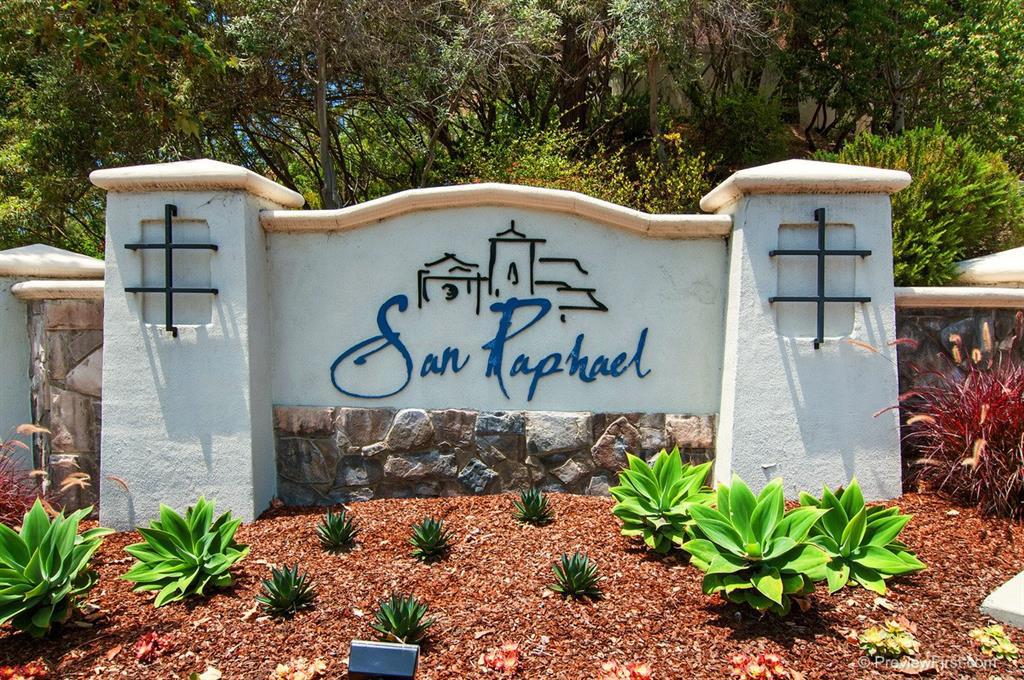 STUNNING SAN RAPHAEL HOUSE WITH A PREMIUM LOT IN A PRIVATE LOCATION!!! One of the largest and very private lots in San Raphael. In the zone for highly sought after Ocean Air School. Family room pre wired for surround sound, recessed lighting with dimable lights, a huge master suite with his and her walk in closets, mirrored closet doors, hampton maple cabinets throughout the house, a new carpet. This home is located in a Gated Community in Carmel Valley and offers AWARD WINNING DEL MAR SCHOOL DISTRICT!!! Neighborhoods: San Raphael Equipment: Garage Door Opener, Range/Oven Other Fees: 0 Sewer: Sewer Connected Topography: LL Guest House Est. SQFT: 2372