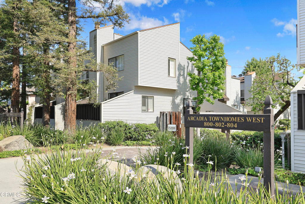 Fully remodeled home located in the Heart of Arcadia very close to Schools, Medical offices, Banks, Shopping, eateries and immediately across street from Vons and 99 Tawa Supermarket. Step into this spacious split-level condo featuring 3 bedrooms, with2 and 3/4 baths and a large L-shaped private patio accessible from the dining area and living room. The spacious living room and master bedroom have high ceilings.Totally remodeled kitchen boasts new quartz counters, stainless steel sink, faucet, new dishwasher, new stove and high power hood with all new European style kitchen cabinetry. All 3 baths are finished with brand new fixtures, new bath tubs, shower, toilets and new vanity cabinets with quartz counter tops. New paint and updated vinyl flooring throughout (stairs are with new carpet). The spacious attached 2 car garage with extra room for storage.The complex is well maintained, residents will enjoy access to community pool and beautiful landscape.