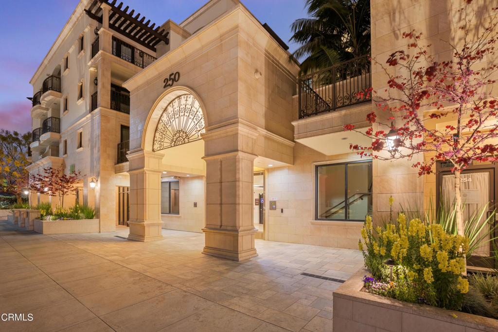 De Lacey Place is the absolute ultimate in glamorous Old Town Pasadena living! This luxury single-level condo features 3BD/2.5BA with a bright and sophisticated open layout that immediately seizes the attention with a dramatic focal point fireplace, elegant balcony & wet bar that lends effortless entertaining. A stunning gourmet kitchen claims are ready for culinary excellence with high-end European appliances. The primary bedroom indulges the senses with grand space, a walk-in closet, and an ensuite that savors a glass shower and jetted tub. Incredible closet space in each bedroom and access to a shared terrace from two of the bedrooms make excellent use of alfresco space. This lavish 1,764SF home is part of a full-service building that offers security attendants, a gym, pool/spa, and a concierge. Shopping, fine dining, upscale bistros, markets, theatres, parks, and convenient rail transportation are all at your fingertips.